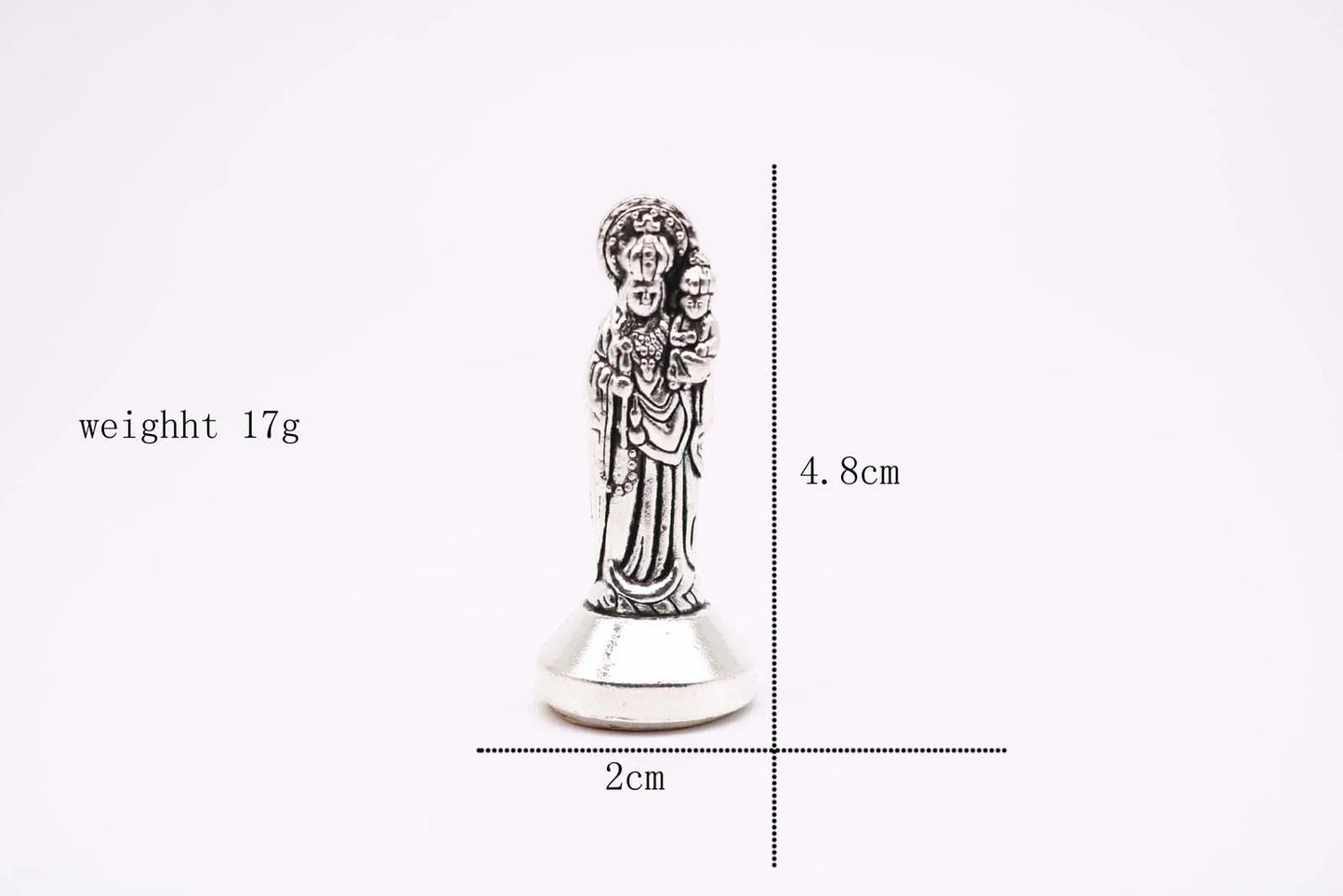 Many styles of Christian decorations. Jesus, Madonna Maria, Rose, Lady Fatima, Figurine. Car dashboard decoration.