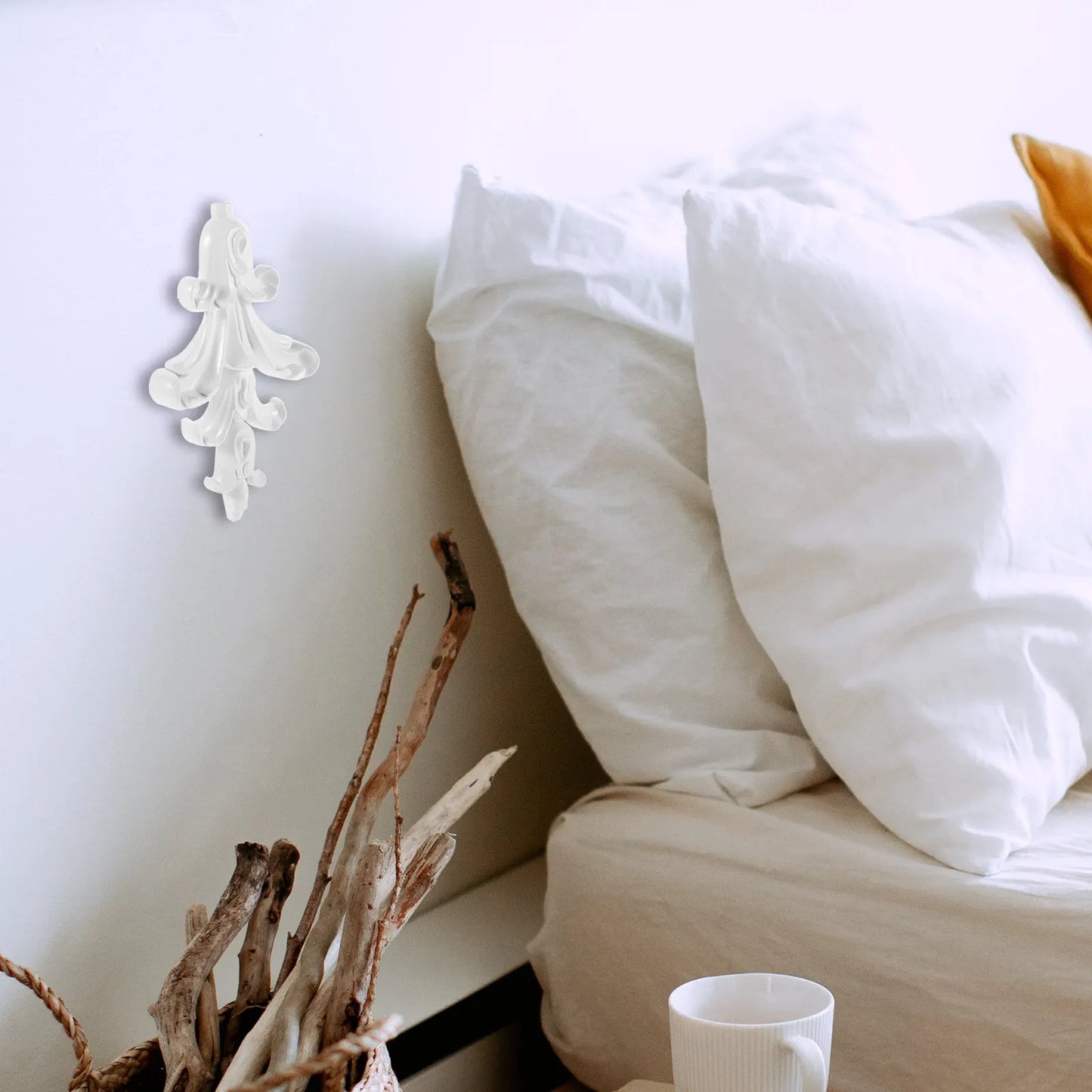 Background Wall Decoration Resin Carved Flower Onlay Decor For Living Room Home Ornament Wall Panel Decorative Applique