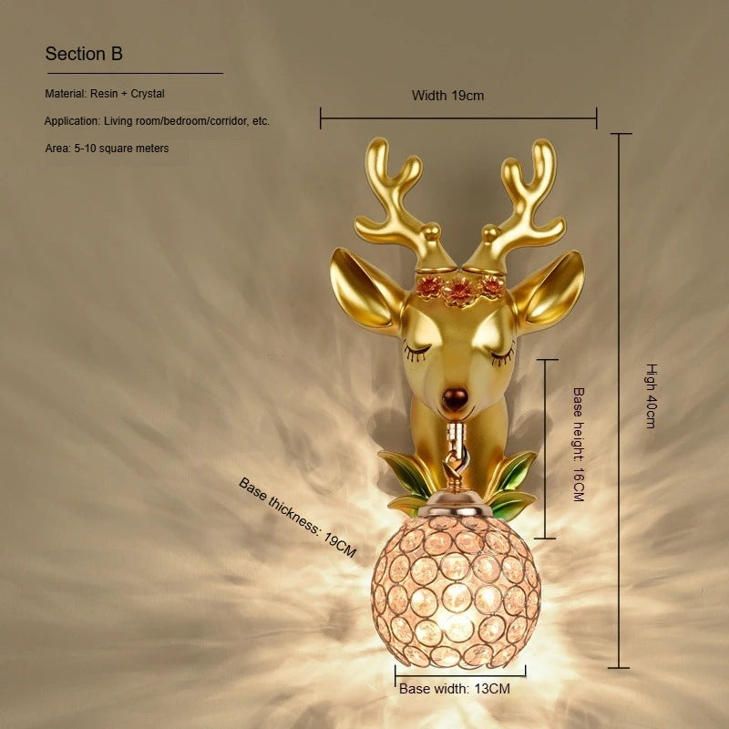 Boys Girls Room Decoration Simple Bedside Sconce Study Aisle Children's Room Bedroom Living Room Unicorn Wall Lamp