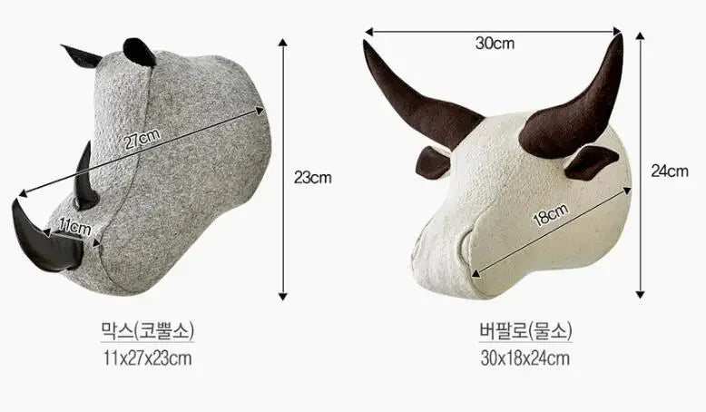 Wall Hanging Room Decor Aesthetic Children's Room Animal Decorations Hunting Animal Pendants Prey Ornaments Nursery Decor