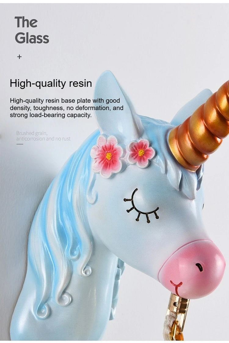 Boys Girls Room Decoration Simple Bedside Sconce Study Aisle Children's Room Bedroom Living Room Unicorn Wall Lamp