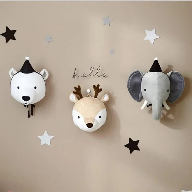 Wall Hanging Room Decor Aesthetic Children's Room Animal Decorations Hunting Animal Pendants Prey Ornaments Nursery Decor