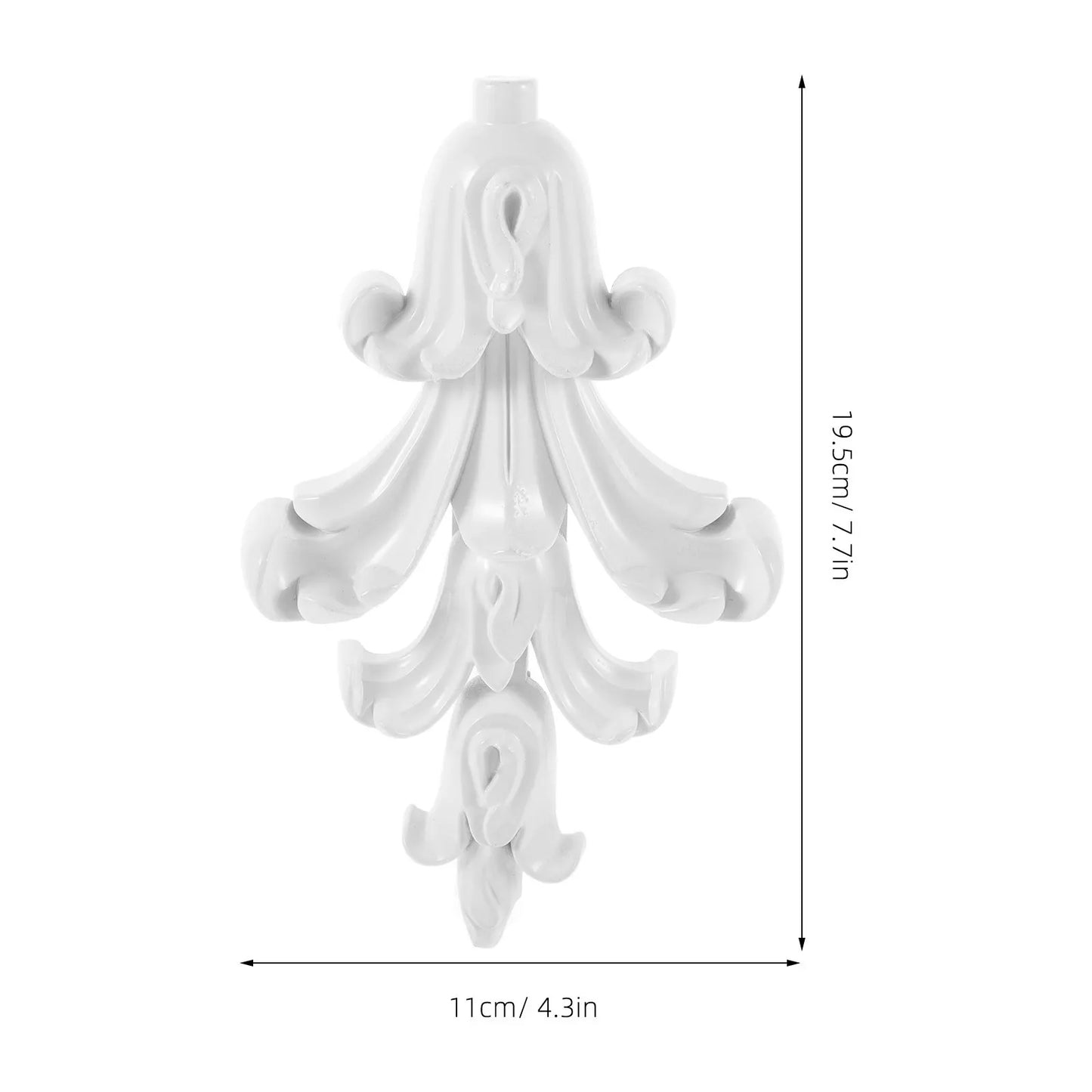 Background Wall Decoration Resin Carved Flower Onlay Decor For Living Room Home Ornament Wall Panel Decorative Applique